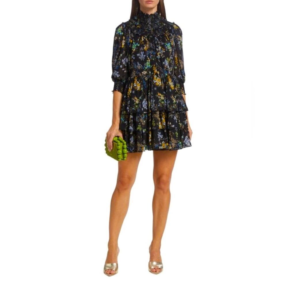 Cinq a Sept Melony Floral Mini Dress Size 4